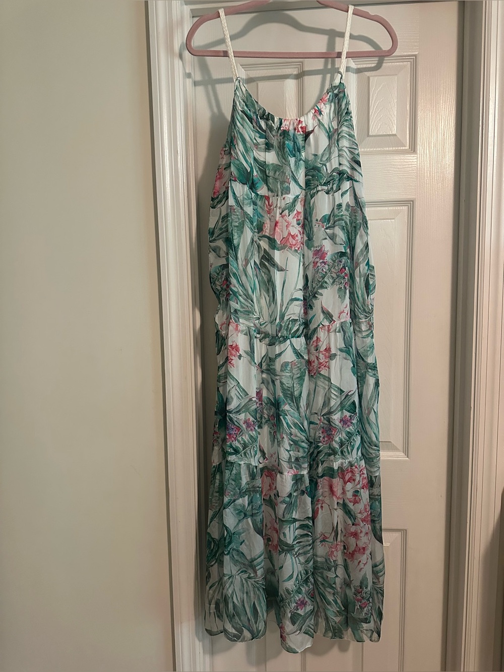 Elena Baldi Silk Blend Maxi Dress Size Small
